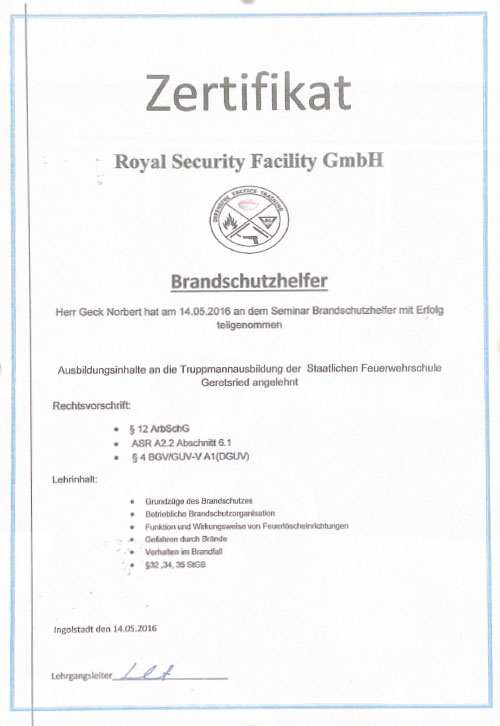 Royal Security & Facility Ingolstadt